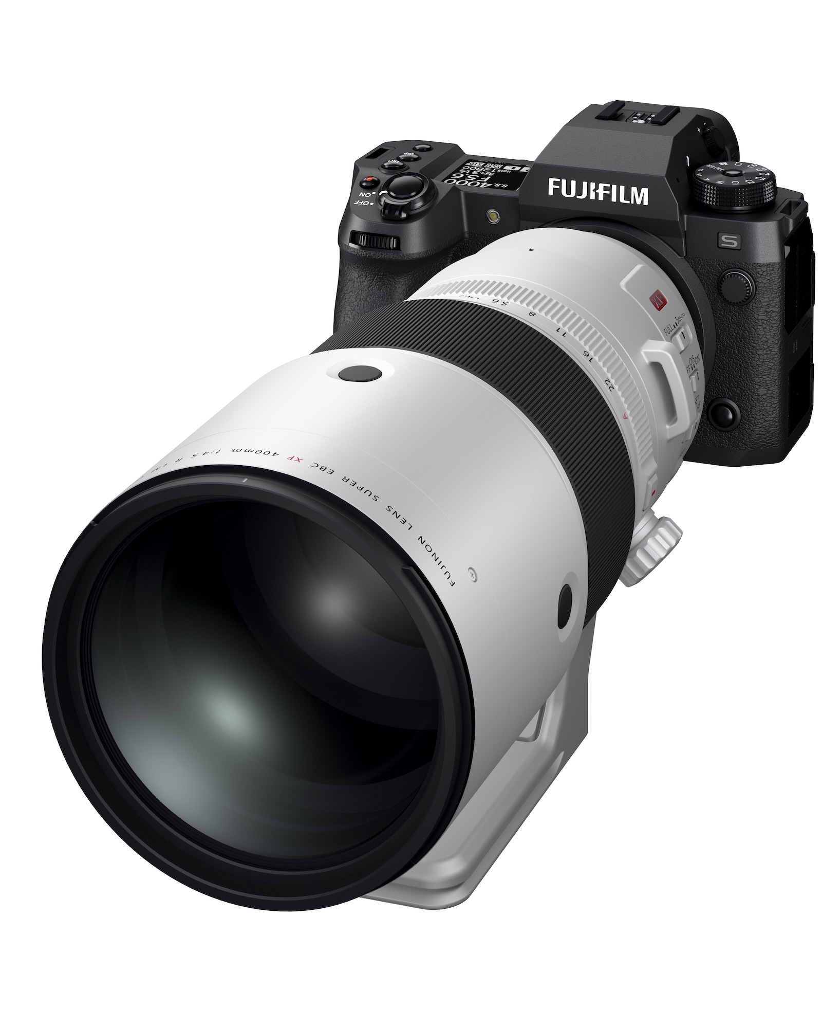 Fujinon XF400 F4.5 WR OIS on X-H2S body